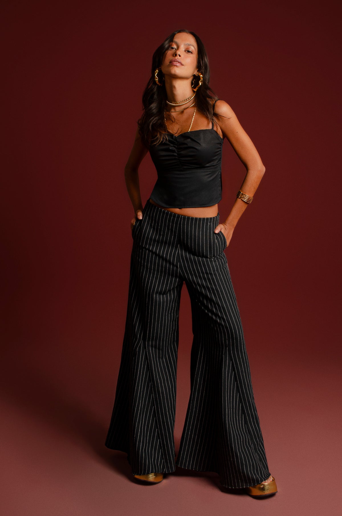Blusa Alcas Fenda Lateral Onca Desejo